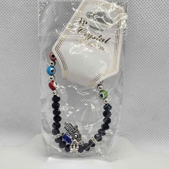Brand new   Fashion Jewelry   Hamsa With evil eye bracelet - Picture 1 of 3